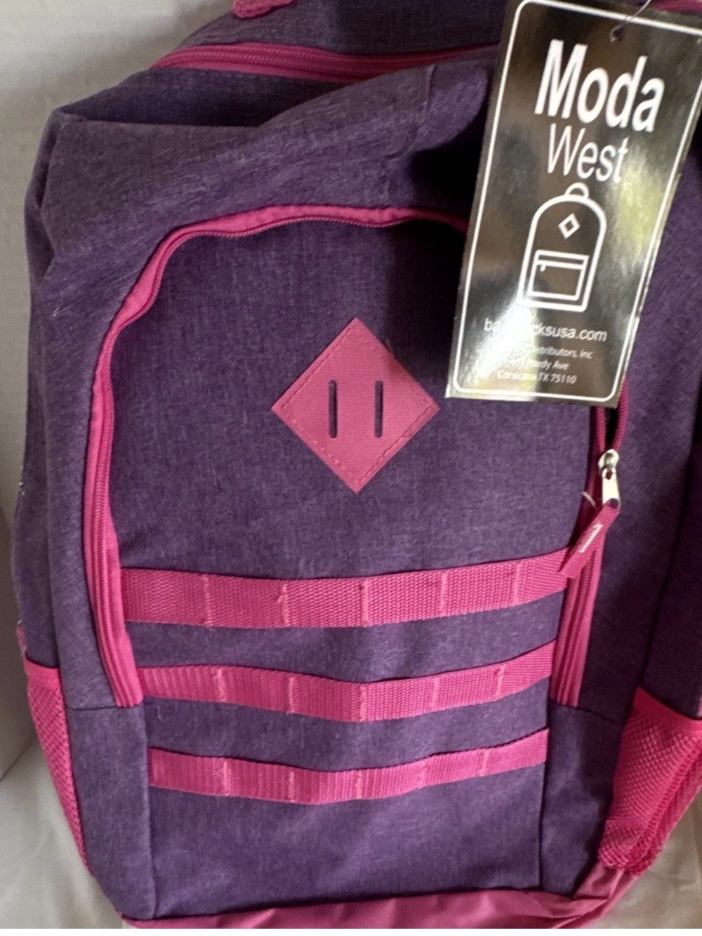Purple & Pink Backpack - Picture 3 of 4